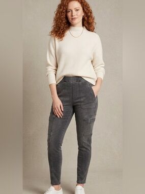 Anthropology Pilcro Dark Gray Cargo-Style Knit Pants